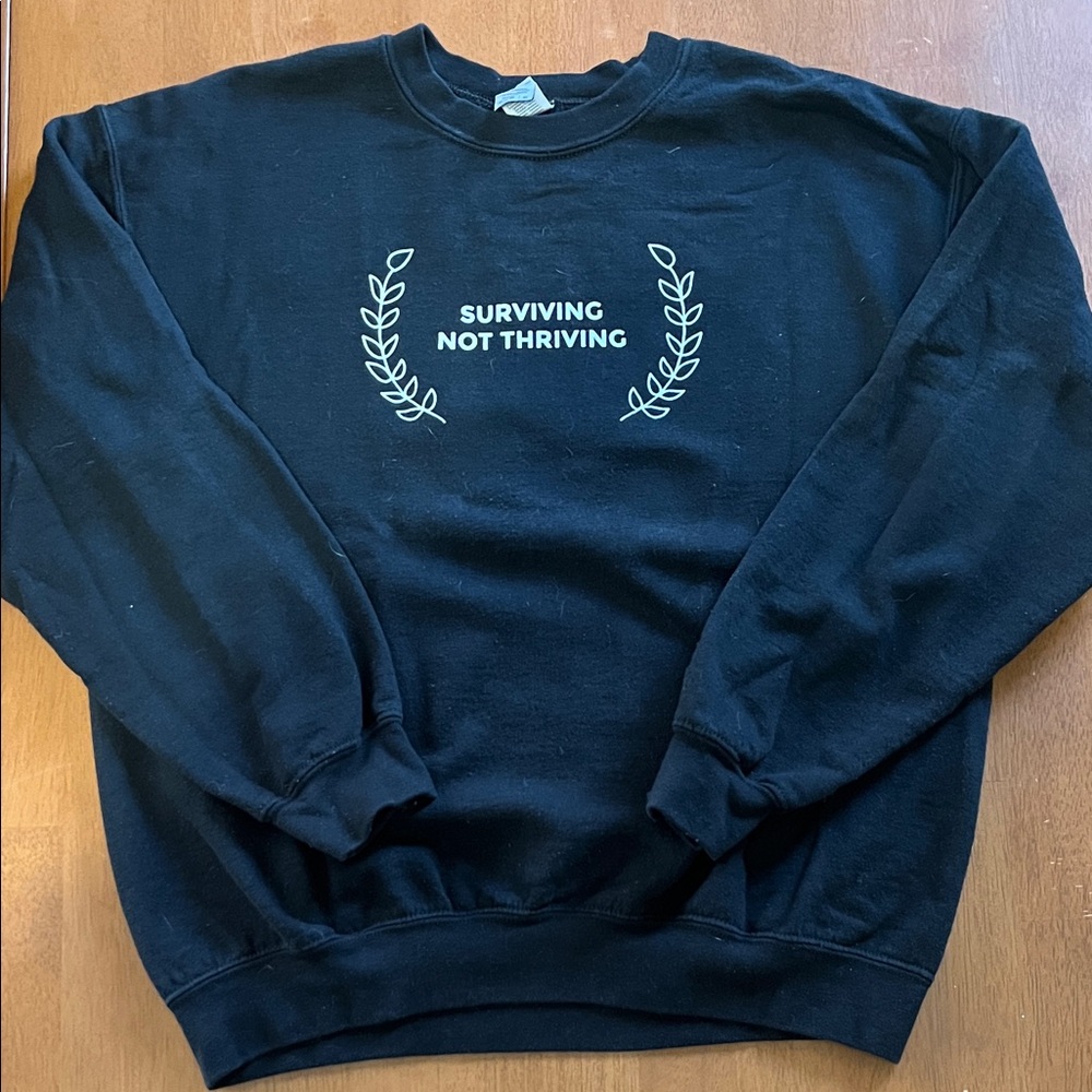 The Home Edit Black Crewneck Sweater